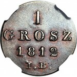 Księstwo Warszawskie, Grosz 1812 IB, menniczy
