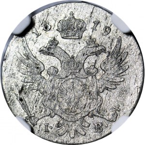 Królestwo Polskie, 5 groszy 1819, rzadkie, mennicze