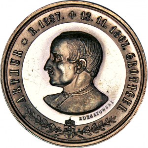 Artur Grottger, Medal 1880, z okazji odsłonięcia pomnika