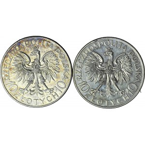 2 szt. 10 złotych 1933, Sobieski
