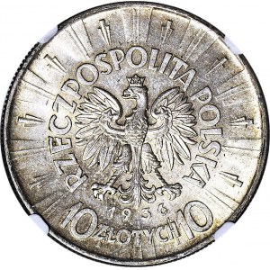 10 złotych 1936, Piłsudski, menniczy