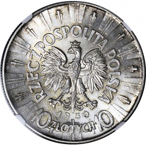 10 złotych 1939, Piłsudski, menniczy