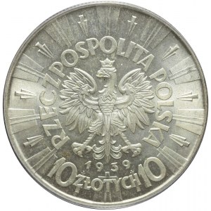 10 złotych 1939, Piłsudski, mennicze