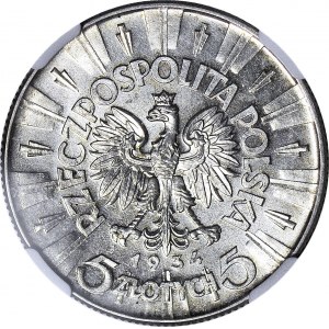 5 złotych 1934, Piłsudski, urzędowy, menniczy