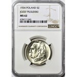 5 złotych 1934, Piłsudski, urzędowy, menniczy