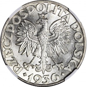 5 złotych 1936 Żaglowiec, menniczy