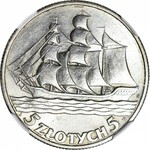 5 złotych 1936 Żaglowiec, menniczy