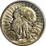 R-, 2 złote 1933 Głowa, SKRĘTKA 30 stopni