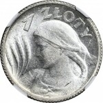1 złoty 1924, Żniwiarka, róg i pochodnia (Paryż), mennicza
