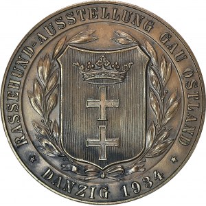 RRR-, WMG, Medal 1934 Gdańsk, Wystawa Psów Rasowych