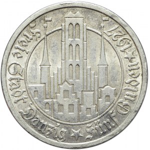 Wolne Miasto Gdańsk, 5 guldenów 1927, Berlin, mennicze