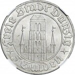 Wolne Miasto Gdańsk, 5 guldenów 1932, Kościół Mariacki, menniczy
