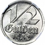 Wolne Miasto Gdańsk, 1/2 guldena 1932, mennicze