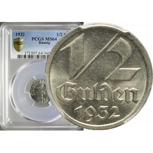 Wolne Miasto Gdańsk, 1/2 guldena 1932, Berlin