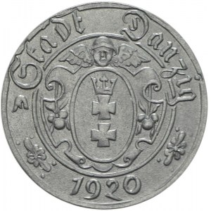 Wolne Miasto Gdańsk, 10 fenigów 1920, 57 perełek