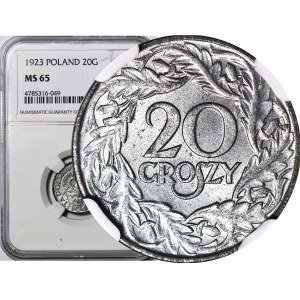 20 groszy 1923, Okupacja