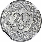 20 groszy 1923, Okupacja