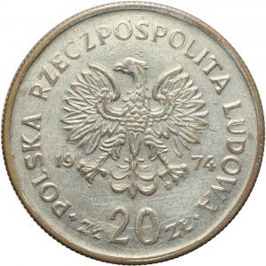 Falsyfikat z epoki, 20 złotych Nowotko 1974