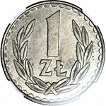 RR-, 1 złoty 1984 PRÓBA TECHNOLOGICZNA, miedzionikiel (MN), baz napisu