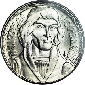R-, 10 złotych 1965, Duży Kopernik, SKRĘTKA 80 stopni, rzadkie