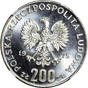 RR-, 200 złotych 1975 Faszyzm, stempel lustrzany
