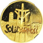 200.000 złotych 1990, Duża Solidarność, 39 mm, tylko 2 szt.