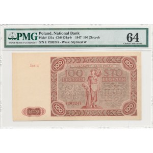 100 złotych 1947, ser. E