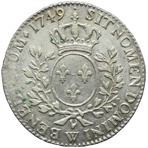 Francja, Ludwik XV, Półtalar (1/2 ECU) 1749, Lill