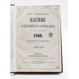 Jan Jaworski Astronomischer und wirtschaftlicher Kalender für das Schaltjahr 1860. Pflanzenbeschreibungen Jahr 23.