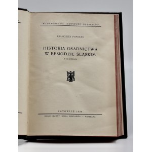 Popiołek, Franciszek, Historia osadnictwa w Beskidzie Śląskim.