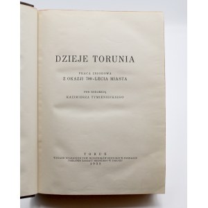 Tymieniecki, Kazimierz, Die Geschichte von Toruń. Ein kollektives Werk anlässlich der 700-Jahr-Feier der Stadt.