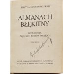 Dunin-Borkowski, Jerzy hr., Almanach błękitny. Genealogia żyjących rodów polskich. Tom 1-2 w dwóch woluminach.