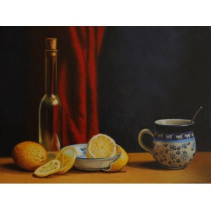 Michal Ćwiżewicz, Still life with lemons
