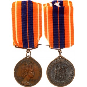 South Africa Elizabeth II Coronation Bronze Medal 1953