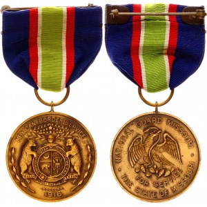 United States State Of Missouri Mexican Border Service Medal National Guard Missouri