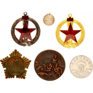 International Lot of 6 Different Badges & Medals 20 -th Century