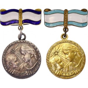 Russia - USSR Motherhood Medals I & II Class 1944