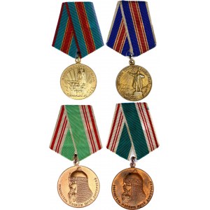 Russia - USSR Lot of 4 Medals 1947 - 1982