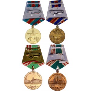 Russia - USSR Lot of 4 Medals 1947 - 1982