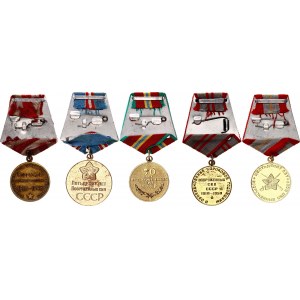 Russia - USSR Lot of 5 Medals 1948 - 1988