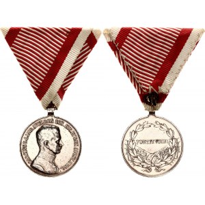 Austria Bravery Silver Medal Der Tapferkeit 1917 - 1918