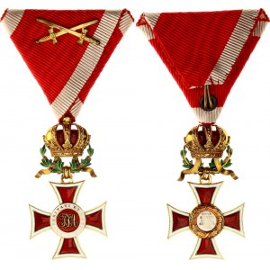 Austria Order of Leopold Knight Cross with War Decoration 1860 -1914