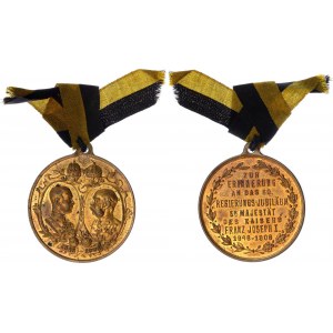 Austria 60th Anniversary of the Coronation Medal 1908