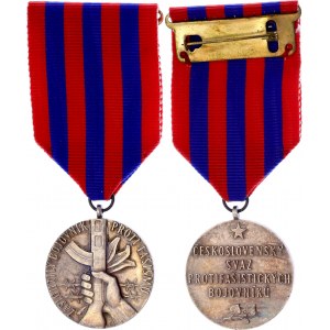 Czechoslovakia Silver Medal Deserved Fighter Against Fascism 1985
