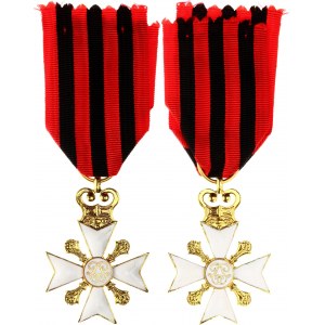 Belgium Civil Decoration Gold Cross I Class for Administrative Long Service 1867 - 1914