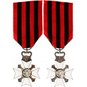 Belgium Civil Decoration Silver Cross II Class for Administrative Long Service 1867 - 1914