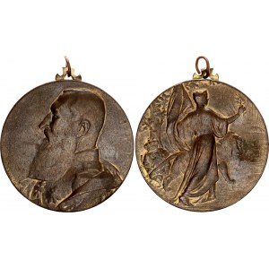 Belgium Commemorative Bronze Medal  25th Anniversary of the Death of Leopold II 1930