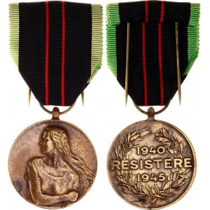 Belgium Resistere Occupation Medal 1940 -1945