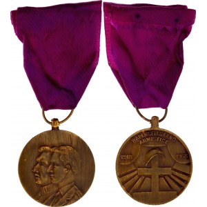 Belgium Medal in Memory of the 50th Anniversary of the End of WWI 1968