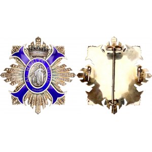 Spain Order of Civil Merit Breast Star 1942 - 1975